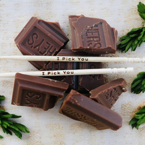 I Pick You  Personalized Toothpicks Custom Wedding Favors Funny Fiancé Gifts Love Notes on Picks Romantic Party Decor Unique Guest Gifts
