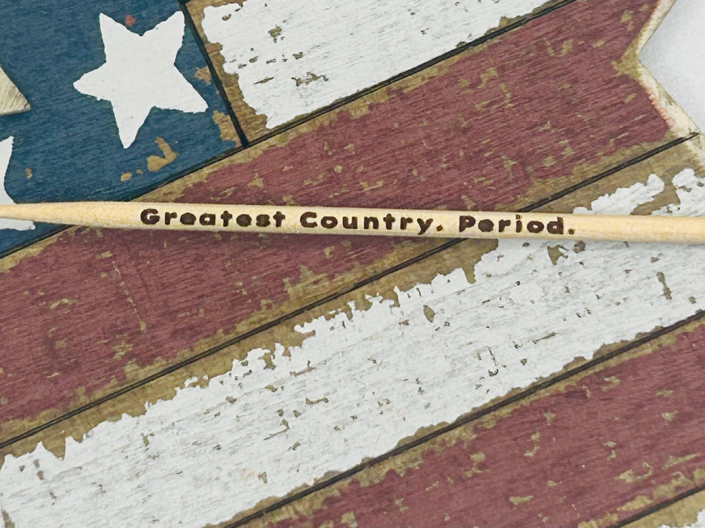 Personalized 4th of July Toothpicks Custom Engraved Party, Wedding, Cocktail & Appetizer Picks Unique Gift Celebration Decor Party items