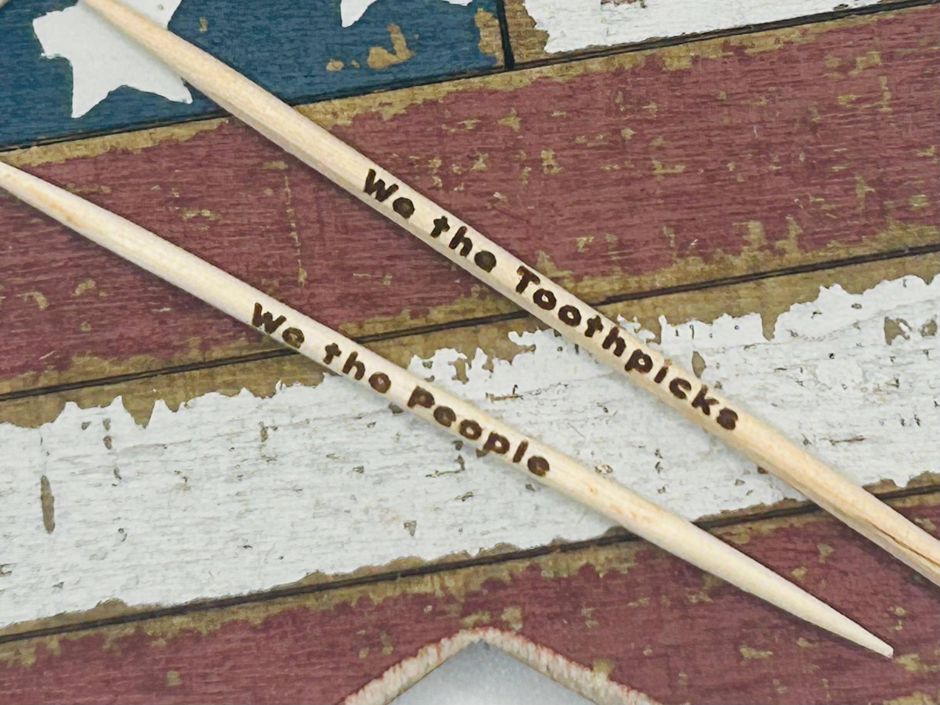 Personalized 4th of July Toothpicks Custom Engraved Party, Wedding, Cocktail & Appetizer Picks Unique Gift Celebration Decor Party items